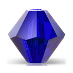 Preciosa® Rondelle Bicone Bead - 4mm Cobalt Blue