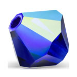 Preciosa® Rondelle Bicone Bead - 4mm Cobalt Blue AB