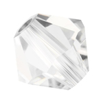 Preciosa® Rondelle Bicone Bead - 6mm Crystal Clear