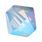 Preciosa® Rondelle Bicone Bead - 5mm Light Sapphire Opal AB