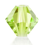 Preciosa® Rondelle Bicone Bead - 4mm Limecicle