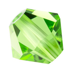 Preciosa® Rondelle Bicone Bead - 3mm Peridot