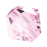 Preciosa® Rondelle Bicone Bead - 5mm Pink Sapphire