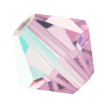 Preciosa® Rondelle Bicone Bead - 6mm Pink Sapphire AB