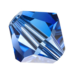 Preciosa® Rondelle Bicone Bead - 3mm Sapphire