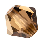 Preciosa® Rondelle Bicone Bead - 5mm Smoked Topaz