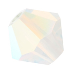 Preciosa® Rondelle Bicone Bead - 6mm White Opal AB
