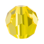 Preciosa® Simple Round Bead - 4mm Citrine