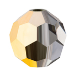 Preciosa® Simple Round Bead - 4mm Crystal Aurum