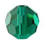 Preciosa® Simple Round Bead - 5mm Emerald