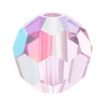 Preciosa® Simple Round Bead - 4mm Pink Sapphire AB