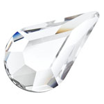 Preciosa® Pear MAXIMA Flat Back 10x6mm Crystal Clear