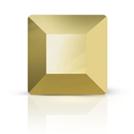 Preciosa® Square MAXIMA Hot Fix 3mm Crystal Aurum