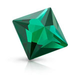 Preciosa® Pyramid MAXIMA Hot Fix 12mm Emerald