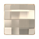 Preciosa® Chessboard Square MAXIMA Hot Fix 10mm Crystal Honey