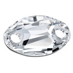 Preciosa® Oval 2H Sew-on Stones 10x7mm Crystal Clear