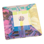Preciosa® Loch Square 1H Sew-on Stones 6mm Crystal AB