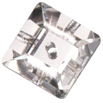 Preciosa® Loch Square 1H Sew-on Stones 6mm Crystal Clear