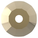 Preciosa® Loch Rose VIVA12 1H Sew-on Stones 3mm Crystal Starlight Gold