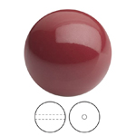 Preciosa® Nacre Round Pearl MAXIMA 1H - 5mm Crystal Cranberry