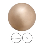 Preciosa® Nacre Round Pearl MAXIMA 1H - 6mm Pearl Effect Bronze