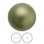 Preciosa® Nacre Round Pearl MAXIMA 1H - 5mm Pearl Effect Dark Green