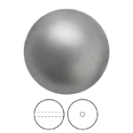 Preciosa® Nacre Round Pearl MAXIMA 1H - 4mm Pearl Effect Dark Grey