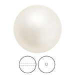 Preciosa® Nacre Round Pearl MAXIMA 1H - 6mm Pearl Effect Light Creamrose