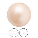 Preciosa® Nacre Round Pearl MAXIMA 1H - 12mm Pearl Effect Peach