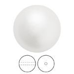 Preciosa® Nacre Round Pearl MAXIMA 1H - 12mm Pearl Effect White
