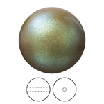 Preciosa® Nacre Round Pearl MAXIMA 1H - 4mm Pearlescent Khaki