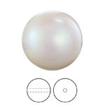 Preciosa® Nacre Round Pearl MAXIMA 1H - 5mm Pearlescent White