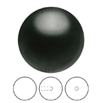 Preciosa® Nacre Round Pearl MAXIMA 1/2H - 5mm Crystal Magic Black