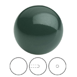 Preciosa® Nacre Round Pearl MAXIMA 1/2H - 5mm Crystal Malachite