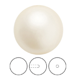 Preciosa® Nacre Round Pearl MAXIMA 1/2H - 8mm Pearl Effect Cream
