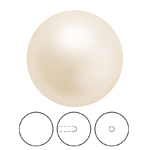 Preciosa® Nacre Round Pearl MAXIMA 1/2H - 6mm Pearl Effect Creamrose