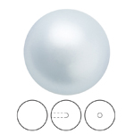 Preciosa® Nacre Round Pearl MAXIMA 1/2H - 12mm Pearl Effect Light Blue