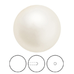 Preciosa® Nacre Round Pearl MAXIMA 1/2H - 4mm Pearl Effect Light Creamrose