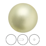 Preciosa® Nacre Round Pearl MAXIMA 1/2H - 4mm Pearl Effect Light Green