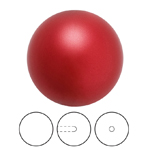 Preciosa® Nacre Round Pearl MAXIMA 1/2H - 6mm Pearl Effect Red