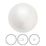 Preciosa® Nacre Round Pearl MAXIMA 1/2H - 12mm Pearl Effect White