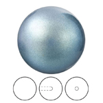 Preciosa® Nacre Round Pearl MAXIMA 1/2H - 8mm Pearlescent Blue
