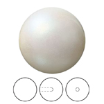Preciosa® Nacre Round Pearl MAXIMA 1/2H - 12mm Pearlescent Cream