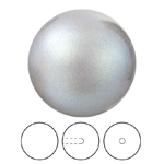 Preciosa® Nacre Round Pearl MAXIMA 1/2H - 5mm Pearlescent Grey