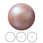 Preciosa® Nacre Round Pearl MAXIMA 1/2H - 12mm Pearlescent Pink