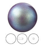 Preciosa® Nacre Round Pearl MAXIMA 1/2H - 8mm Pearlescent Violet