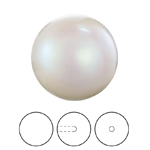 Preciosa® Nacre Round Pearl MAXIMA 1/2H - 12mm Pearlescent White