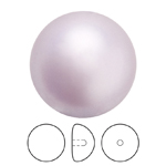 Preciosa® Nacre Button Pearl 1/2H - 8mm Pearl Effect Lavender
