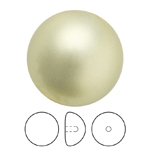 Preciosa® Nacre Button Pearl 1/2H - 8mm Pearl Effect Light Green