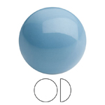 Preciosa® Nacre Pearl Round Cabochon - 5mm Crystal Aqua Blue